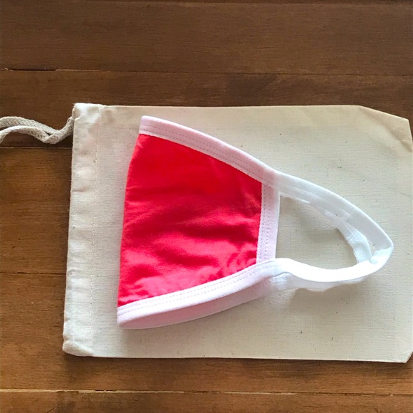 Two Cotton Blend Face Masks in Reusable Muslin Bag - Picture 2 of 8